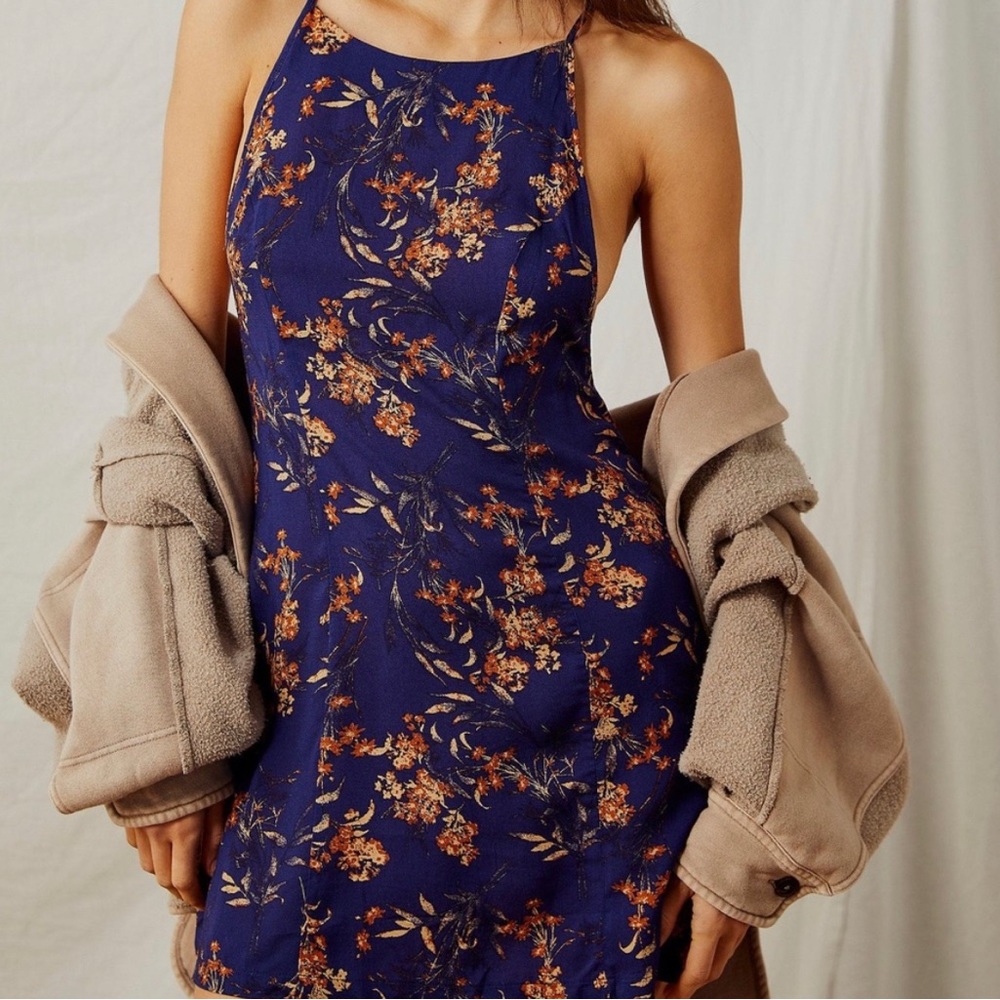 New with tags Free People floral slip dress.